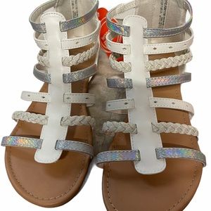 WONDER NATION BRAIDED GLADIATOR SANDAL GIRL SHOES